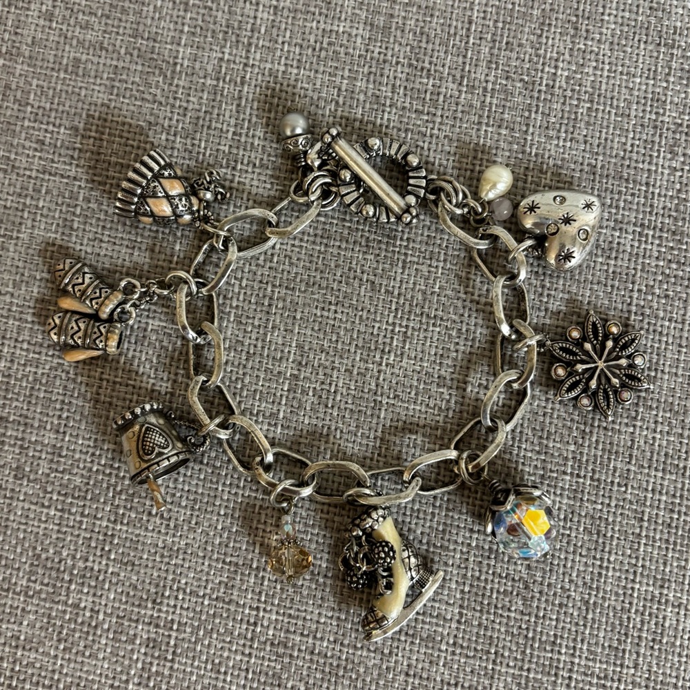 Brighton Winter Wonderland "Let it Snow!" Charm Bracelet -- SHIPS NEXT DAY!